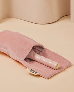La Pochette "Grande Brosse" Rose Poudré
